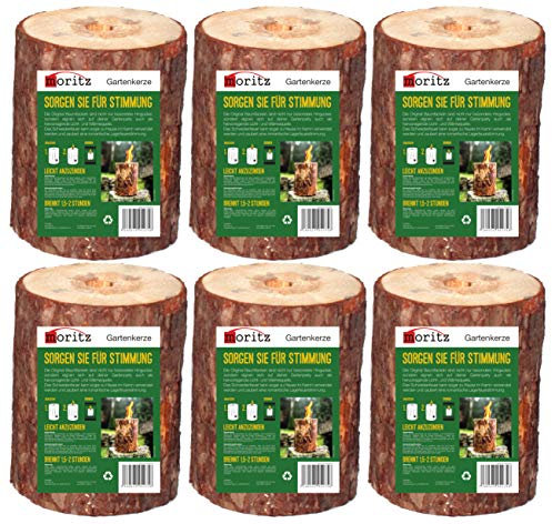 Moritz Torcia da giardino in legno naturale svedese, per giardino e esterni