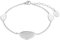 s.Oliver Armband Edelstahl Damen Armschmuck, 17+3 cm, Silber, Kommt in Schmuck Geschenk Box, 2035527