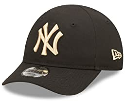 New Era New York Yankees MLB League Essential Black Gold 9Forty Toddler Cap - Toddler