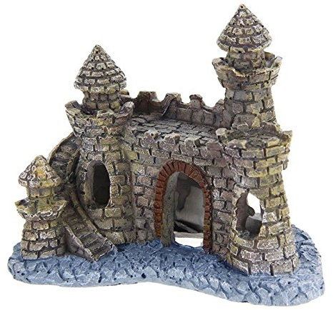 antianzhizhuang Aquarium-Dekoration für Aquarien, Felsenhöhle, kleine Burgen, Verstecke, europäische Burgen, Ornamente, Zubehör, Aquariumheizung, Lichtthermometer, Kies, Sanddekorationen