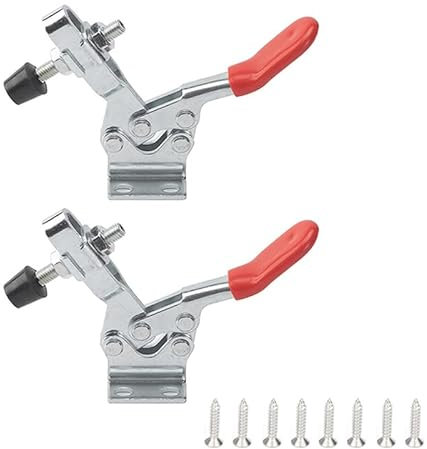 JaBoaRe Lot de 2 colliers de serrage verticaux 225D robustes pour le travail du bois - Libération rapide des pinces avec vis