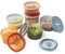 Moonkie Petit Pot Conservation Bébé Silicone | Lot de 6 Pots Repas 8oz/240ml avec couvercles Snack | Double scellage hermétique | Gradués | Sans BPA | Passent au Lave-vaisselle & Micro-ondes