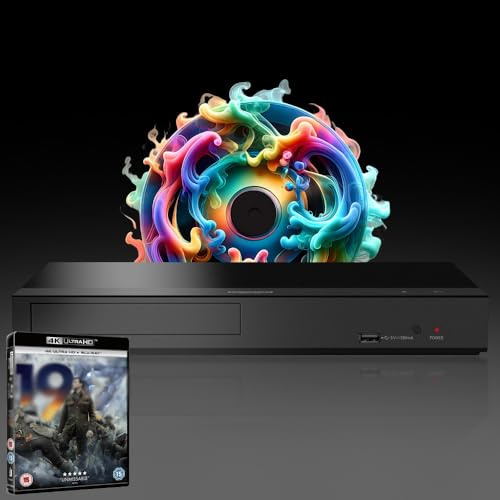 MULTIREGION Blu-ray Player Compatible with Panasonic DP-UB159 MultiRegion for DVD Blu-ray Region B - DVD Regions 1-8 - Bundle Including I9I7 4K UHD Disc