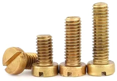 M2~M8 Brass Slotted Cheese Head Screw GB65 Bolt(M8x40 (5pcs))