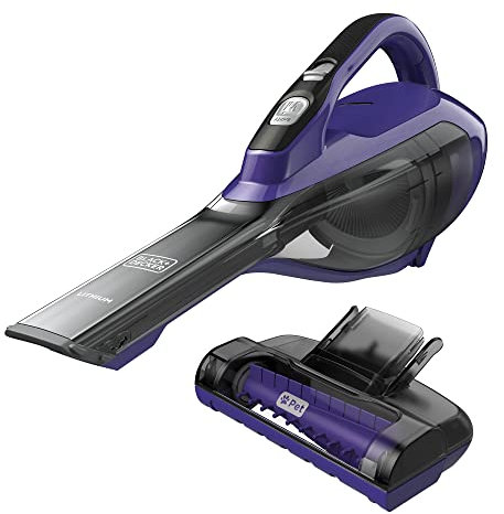 BLACK+DECKER Pet dustbuster Handheld Vacuum, Cordless, Purple (HLVA325JP07)