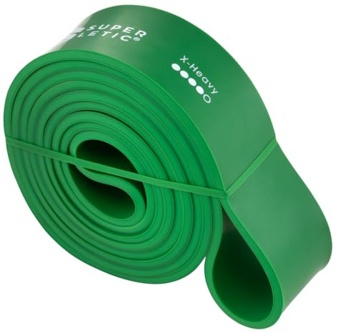 SUPERLETIC Powerbands, Widerstands-Fitness-Bänder, einzeln oder im Set, Pullup-, Resistance und Bodyweight-Training, 5 Stärken, inkl. Workout-Guide