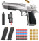 Pistolet Jouet avec balles Souples,EVA Mousse Jouet Blaster avec Chargeur éjectable, Pistolet pour 12+ Enfants(B)