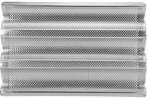 Bandeja Para Baguette De 3 Ranuras, Molde Para Hornear Pan Plateado, Bandeja Para Hornear Con Ondas, Herramienta Para Hornear Pan Para Baguettes Artesanales Caseras, Bandeja Para Pan, Molde Para Horne