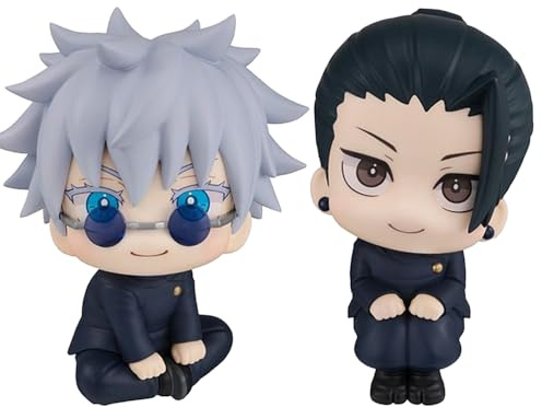 Anjinguang Geto Suguru Gojo Satoru Figure Statue Anime Action Figure 10cm Mini Look Up Figures Desktop Decoration Model Collection Gifts for Fans