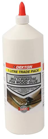 Dekton 1000ml Wood Glue | Strong Bond for Woodworking & Carpentry | Fast-Drying, Easy Application | Ideal for Furniture, Cabinets & Crafts | Non-Toxic, Water-Resistant Formula for Indoor & Outdoor Use