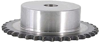 Piñón de cadena de rodillos dentados, piñón de transmisión de cadena de rodillos n.° 35, 37 dientes, n.° 35-37T, paso de 3/8 for cadena de rodillos n.° 35H 06B sin orificios for tornillos de fijación