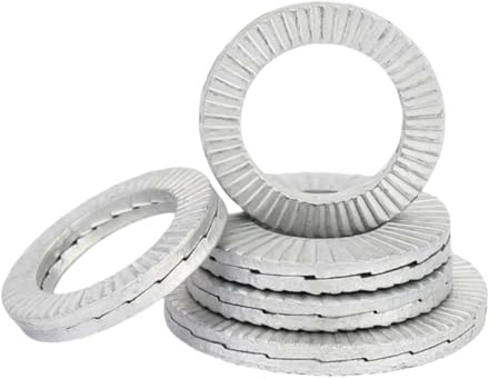 5/16 Double Layer self-Locking washers Anti-Loosening Washers Belleville Washers Vibration-Resistant Locking Fasteners for Automotive,IndustrialMachinery,Construction Equipment & Maintenance