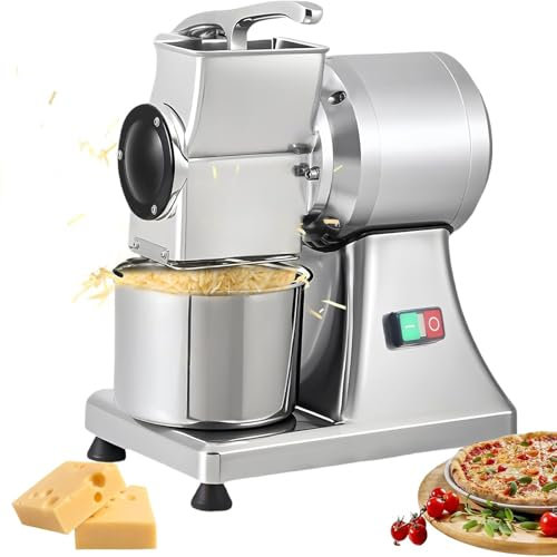 Râpe à Fromage Professionnelle,550W,Râpe électrique Rotative Avec Plateau En Acier Inoxydable,Râpe à Fromage électrique Professionnelle Pour Fromage,Beurre