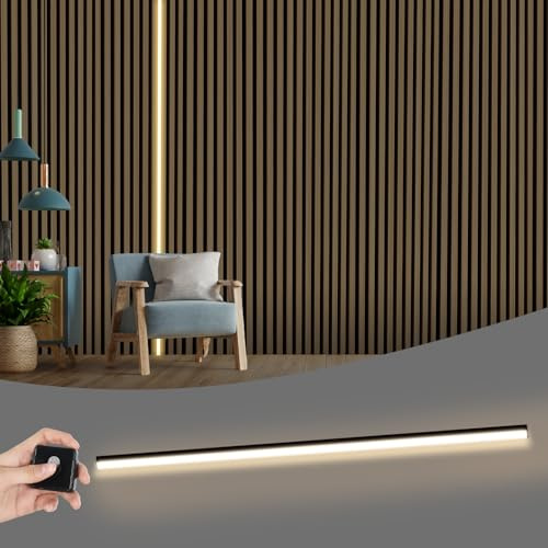 WMLBK Svart LED för akustikpaneler, 2,4 m, inbyggda akustikpaneler, flexibel LED-remsa, 12 x 12 mm, tillbehör för akustikpaneler, 1 styck