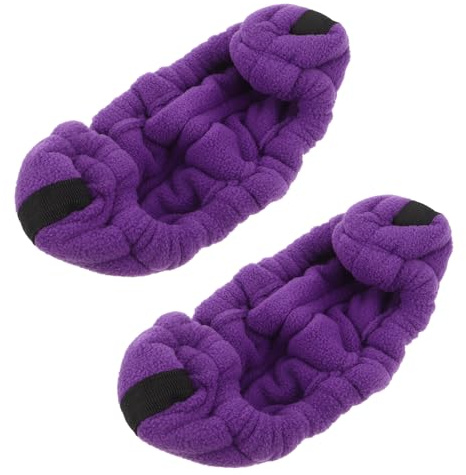 TOYANDONA Protège-Lames Lot de 2 Pièces en Polaire Pourpre Patins à Glace pour Protection Antirouille Lors du Transport pour Patins Artistiques et Hockey