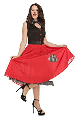 My Other Me Me-203881 Viving Costumes 203881 Costume d'échecs pour femme Noir/rouge Taille XS