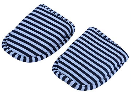 Keenso Zapatillas Antideslizantes para Interior, Zapatillas Plegables de Viaje para Hotel (Man-Blue Stripes)