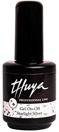 THUYA ESMALTE PERMANENTE GEL ON-OFF STARLIGHT SILVER 14 ML