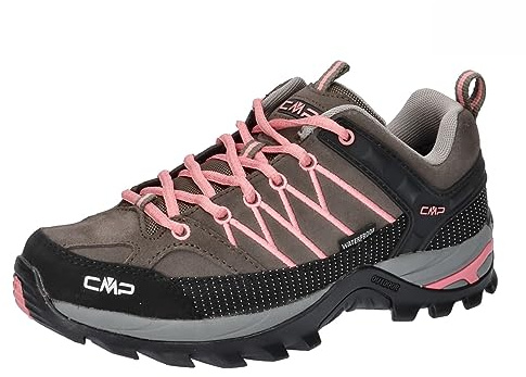 CMP Rigel Low Wmn Trekking Shoes Wp, Scarpe da trekking Donna, Fango-Pesca, 38 EU