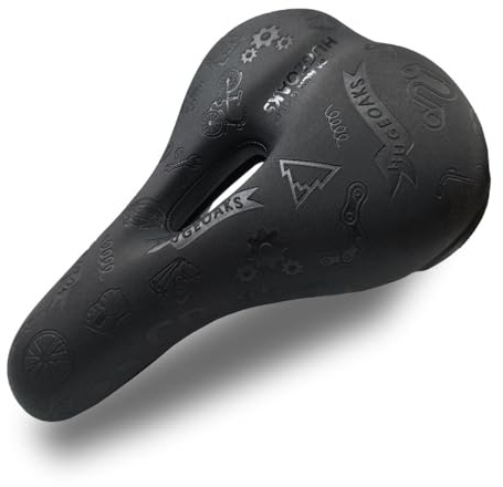 HUGEOAKS Selle bici per uomo e donna, Sella bici comoda, Sella bici, Selle bici per mtb, bici da strada, bici da ginnastica, DH, BMX (TREKKING)