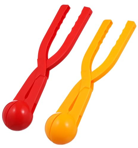 Totority 2pcs Eco-Friendly Thickened Snow Ball Maker Clips for Kids Boys Girls – Non-Slip Comfortable Grip, Safe & Durable Outdoor Winter Toy for Snow Ball Fights, Holiday Fun