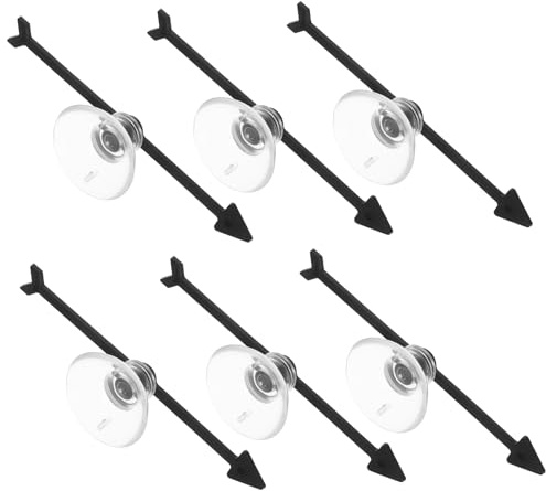 ERINGOGO 6piezas Flechas Giratorias Base De Ventosa para Actividades Clase y Fiestas Flechas De Tablero para Diversos Instalación Sencilla y Práctica