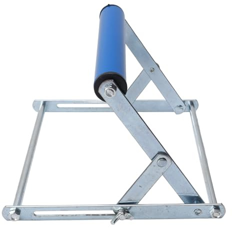 Sxhlseller Miter Saw Roller Stand, Height Adjustable Stable Stainless Steel Table Saw Stand Multifunctional for Woodworking Metalworking (Blue)