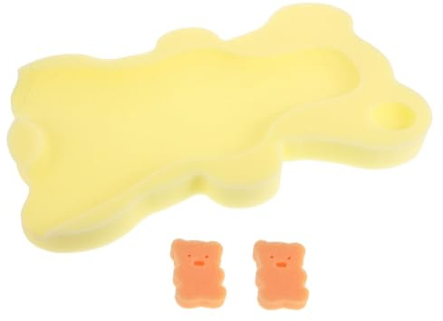 ORFOFE Coussin Tapis Bain Garçon Fille Doux Support Siège Garçon Fille Lavable Tapis Bain Éponge Siège Lavabo Couleur Aléatoire