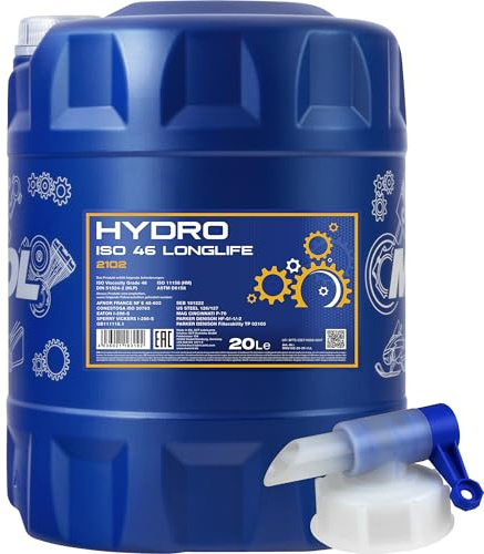 20 litri di olio idraulico HYDRO ISO 46 Longlife + rubinetto incluso