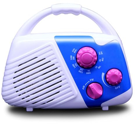 Badrumsradio Camping AM/FM-Radio Med Batterier | Ryggsäcksradio Med Bärhandtag För , badrum, utomhusbruk, camping, vandring, backpacking, park, resor och friluftsliv