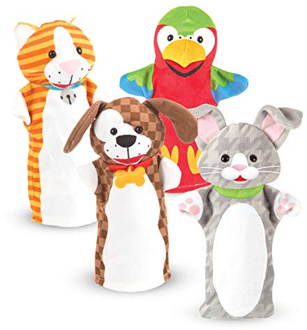 Melissa & Doug Playful Pets Hand Puppets (Set of 4)
