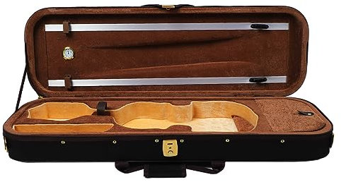 4/4-Geigenkasten, Integriertes Hygrometer, Innenliegendes Wildledergewebe, Reflektierende Außenseite, Violin-Aufbewahrungsbox Zum Schutz von Musikinstrumenten