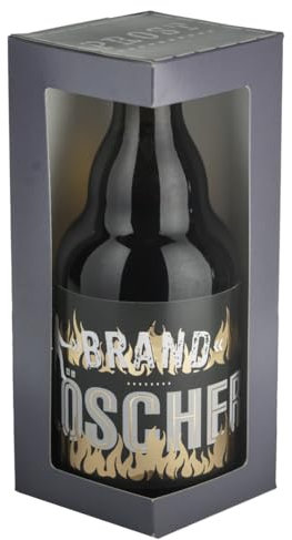 Jack´s Bierflasche Feuerwehr ''Brandlöscher'' mit Geschenkverpackung 0,33 l/Männergeschenk/Zum Geburtstag/Party