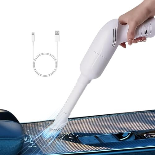 Handhållen bildammsugare, trådlös bildammsugare, sladdlös handdammsugare 36 000 TR/Min högdensitetsfilter | batteridriven biltyst dammsugare, bärbar för rengöring av