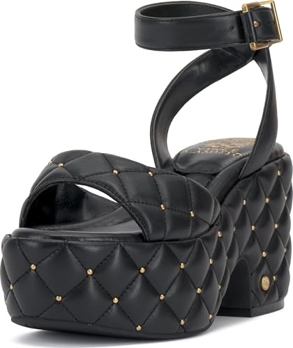 Vince Camuto Women's Ellah Chunky Platform Sandal, Black, 5.5