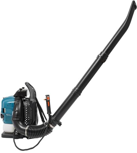 LKHDONG Soffiatore per foglie a benzina, 75,6 cc, 4 tempi, soffiatore per foglie, gonfiatore per foglie, per giardino, raffreddato ad aria