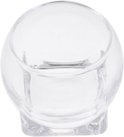 COLLBATH Bicchiere per Vino Latte e Dessert Base Quadrata Stabile Design Trasparente Raffinato