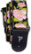 Perri's Leathers Ltd. - Gitarrengurt - Nylon - Jacquard - Metallic Rosa - Schwarz - Einstellbar - Für Akustik-/Bass-/Elektrogitarren - Hergestellt in Kanada (TWS-7250)