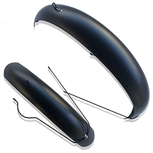 GSJNHY Fahrrad Schutzblech-Set Fahrradfender Schnee Fahrradklappe 26 Zoll 4.0 Fat Bikes Zubehör Kotflügel Volle Abdeckung (Color : Black)