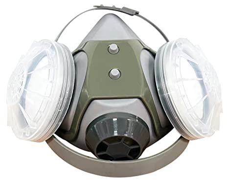 Irfora Respiratore riutilizzabile Semimaschera antigas, respiratore per verniciatura, saldatura, lucidatura, lavorazione del legno e altre protezione del lavoro