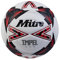 Mitre Impel Evo Fußball | strapazierfähiger Trainingsball | Hyperseam-Technologie, Weiß/Schwarz/Leibchenrot, 3