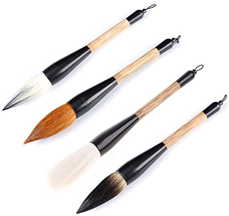 Large Chinese Calligraphy Brushes Bear Weasel Woolen Mixed Hair Writing Painting Brush Regular Script Practice Couplets