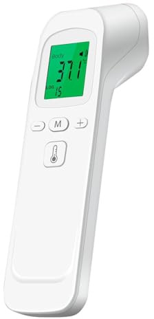 Beröringsfri infraröd termometer - digital LCD-skärm för temperaturmätning på pannan och kroppen - beröringsfri termometer för vuxna, barn och spädbarn
