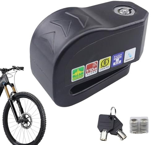 Blocco del Freno A Disco con Allarme - Scooter Senoia Lock | Blocco Ruote | Blocco Freno A Disco di Allarme Moto, Blocco Ruota Freno A Bicicletta Antifurto Po