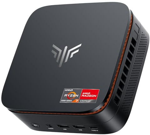 NiPoGi Hype H1 Mini PC ΑΜD Ryzen 7 6800H (Max 4.7GHz, 8C/16T) 32GB LPDDR5 6400MHz/512GB M.2 NVMe SSD,WiFi 6/BT 5.2 Triplo Display 4K@60Hz(DP2.0+HDMI 2.0+Type-C)/W-11 VESA Supportato