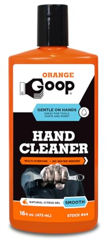 GOOP Orange Liquid Multi-Purpose Waterless Hand Cleaner - 16 oz Flip-Top Bottle