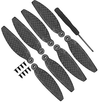 CLISPEED 1 Set Propeller-Drohnen-Zubehör Ersatz-Propeller Zubehör Quadrocopter-Propeller Faltbare Propellerblätter Kohlefaser-Propeller Für Mini Propeller-Teile Für Mini 2