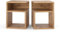 MRBLS Nachttisch 2er Set Boxspringbett Nachtschrank Nachtkommode Modern Möbel ohne Schubladen für Ihr Schlafzimmer, Wohnzimmer Beistelltisch Einfacher Sofatisch (Wotan) – 32 x 40 x 30 cm (B/H/T)