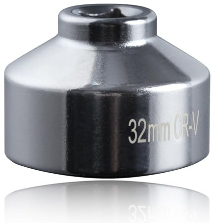 SPEEDWOX Ölfilter-Steckschlüssel, 32 mm, 6-Kant-Stecknuss, 3/8-Zoll-Antrieb, kompatibel mit GM, Volkswagen, Pontiac, Chevrolet, Saturn, Saab