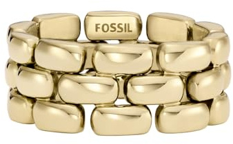 FOSSIL - Bague Arden Watch Links en acier inoxydable doré, pour femme, JF04785710